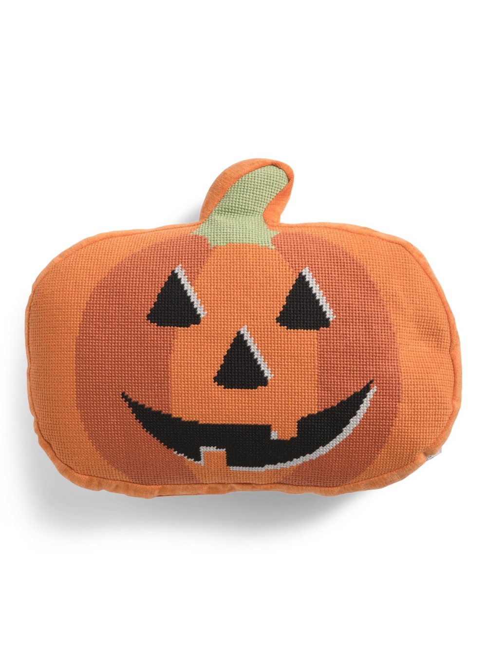 MARTHA STEWART
12x14 Jack O' Lantern Shaped Needlepoint Pillow